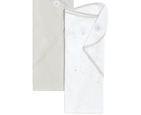 MOTHERCARE Baby Swaddle Essential Grey