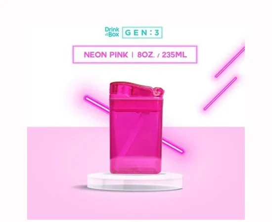 DRINK IN THE BOX 3rd Generation Drinking Flask 8859263051227 8 oz Pink
