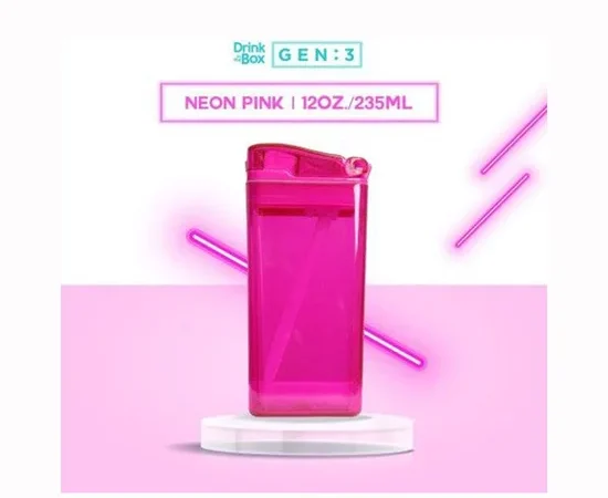 DRINK IN THE BOX 3rd Generation Drinking Flask 8859263051258 12 oz Pink