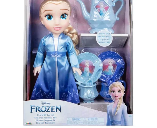 DISNEY Disney Frozen Elsa Doll With Tea Set Blue