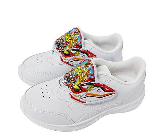 POPTEEN Boy Toddler Kindergarten Shoes 333 White