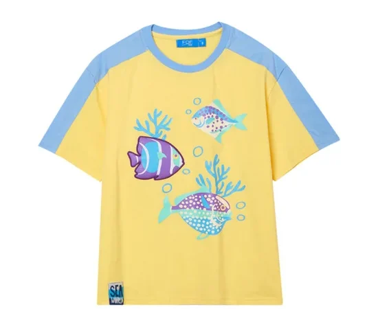 FOF KIDS Boy T-Shirt Fish Embroidered