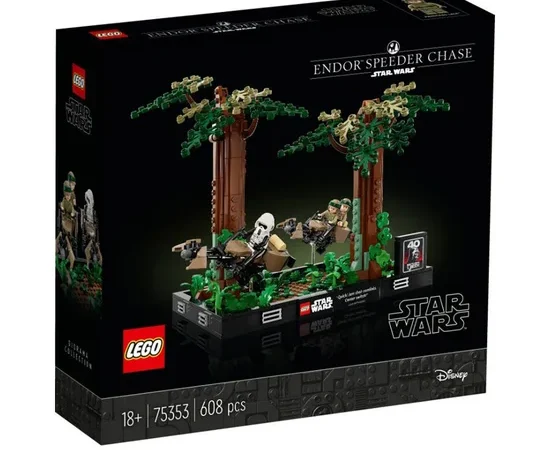 LEGO Block Toys Endor Speeder Chase Diorama Star Wars 75353 Multi-Color