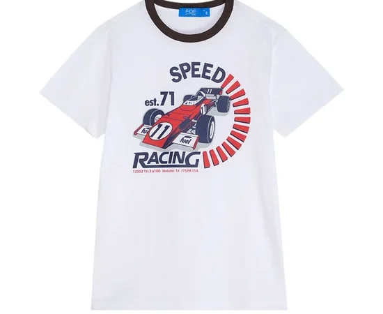 FOF KIDS Boy T-Shirt Speed Racing Printed
