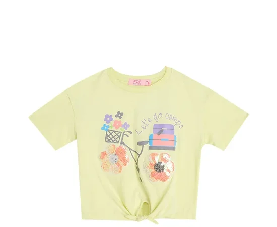 FOF KIDS Girl T-Shirt Bicycle Printed