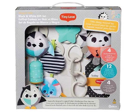 TINY LOVE Plush Toy Set Black & WhiteMulti-Color