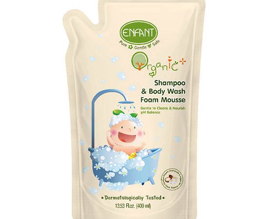 ENFANT ENFANT ORGANIC PLUS SHAMPOO&BODY WASH FOAM MOUSSE REFILL