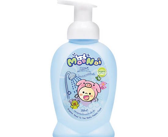 Moonoi Organic Head To Toe Baby Happy Foam 250 ml. Pack 1