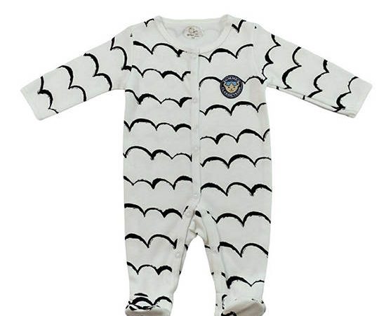 BABY STONE White Baby long sleeve romper cover all