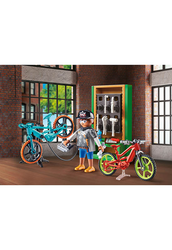 PLAYMOBIL Bike Workshop Gift Set