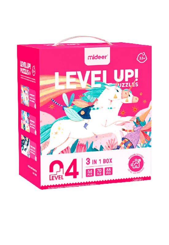MIDEER Level Up! Puzzle -Level 4 Unicorn Multicolor