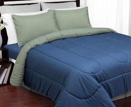 SLUMBERLAND DUVETS 1 PIECES BLUE/GREEN STAMFORD 3.5'