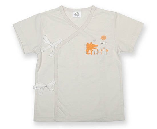 AUKA Gray ,Infant  Short-sleeved Wrapper Vest,Alligator