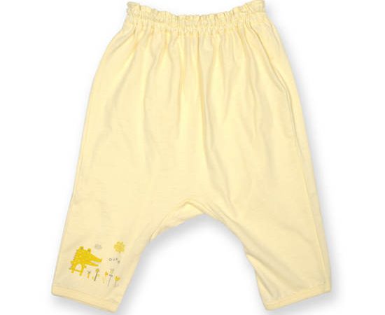 AUKA Yellow, Children's  Infant Long Pants,Alligator.