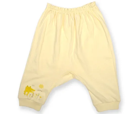 AUKA Yellow ,Infant Long Pants ,Alligator