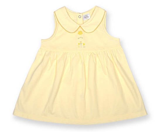 AUKA Yellow,Children's Dress ,My Alligator.