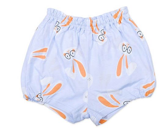 AUKA Infant shorts,Big Rabbit boy. Blue color.