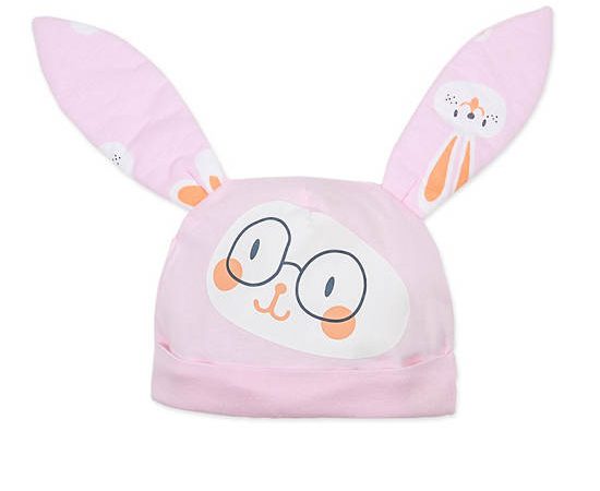 AUKA Pink,baby Hat,Big Rabbit