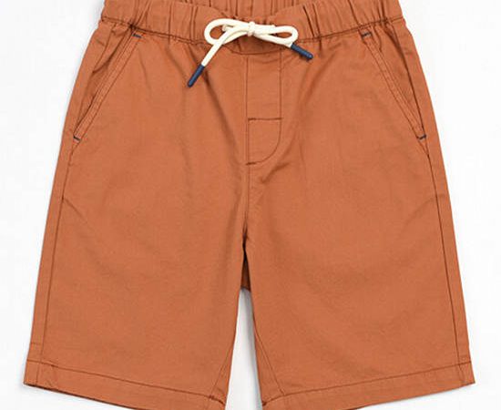 GIORDANO Junior's Cotton Twill Shorts Harvest Orange