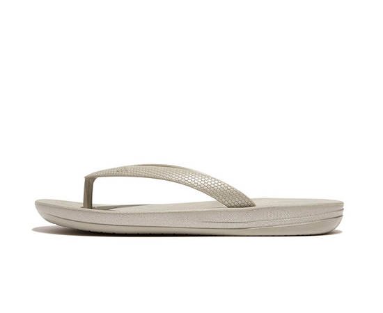 FitFlop™ UNISEX'S IQUSHION JUNIOR SHIMMER ERGO GI6-011 SILVER
