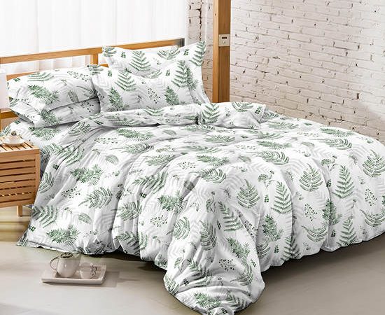 LUCKY MATTRESS 3.5 Ft. Md 037 Micro Touch Flower Style Duvet  60 X 80 Inches (152X203 CM.) Green