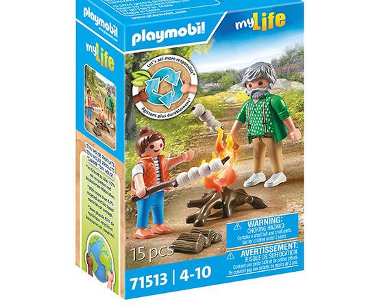 PLAYMOBIL TINY HOUSE CAMPFIRE WITH MARSHMALLOWS