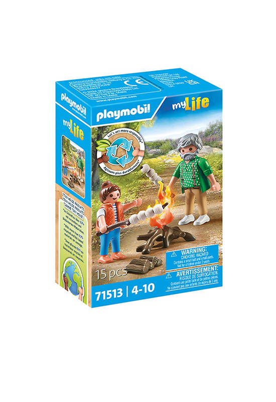 PLAYMOBIL TINY HOUSE CAMPFIRE WITH MARSHMALLOWS