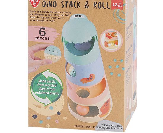 PLAYGO RECYCLED MATERIAL - DINO STACK & ROLL