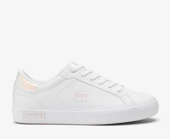 LACOSTE Juniors’ Powercourt Trainers White