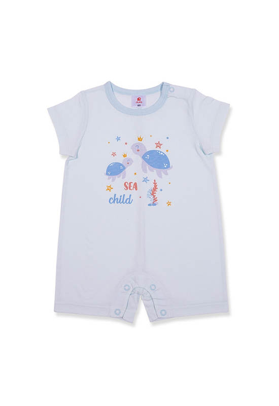 AUKA Blue ,Short jumpsuit .Children's  ,Auka under the sea.