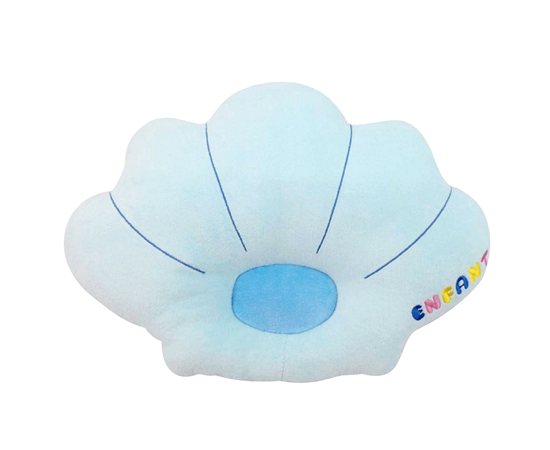 ENFANT Scallop Pillow sea collection velour fabric Blue
