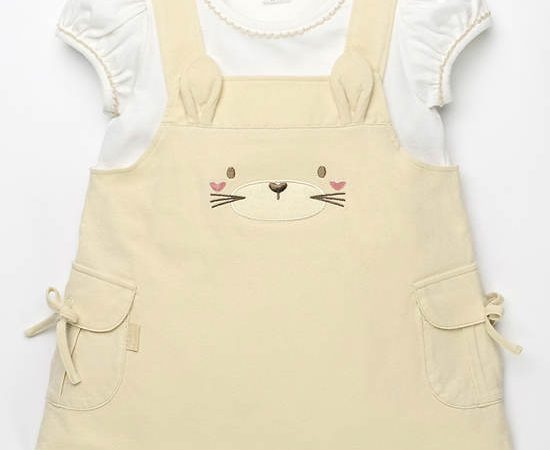 ABSORBA Girls' organic cotton dress set, Safari Collection