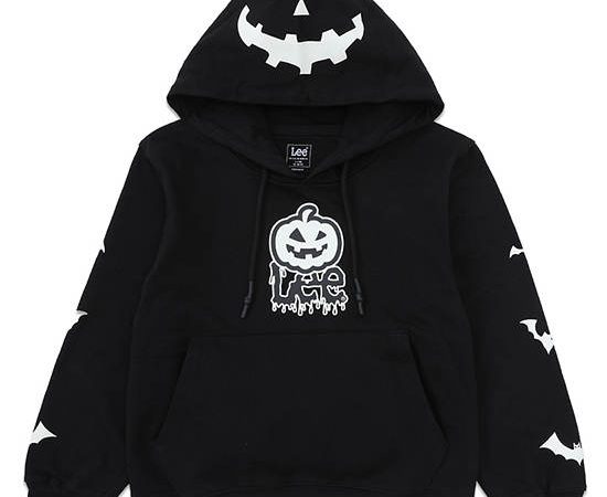 LEE KIDS Boy's Pullover Hoodie Halloween Collection Comfort Fit Black