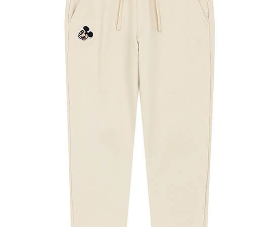 GIORDANO Boy's French Terry Elastic Waist Jogger Pants (Disney) Whitecap Gray