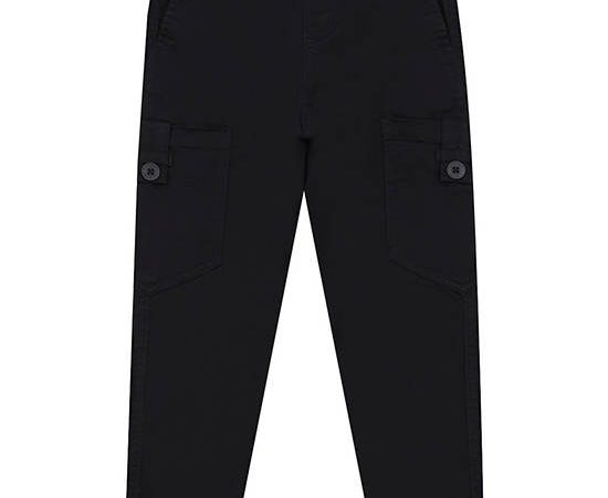 GIORDANO Boy's Super Stretch Cargo Jogger Pants  Black