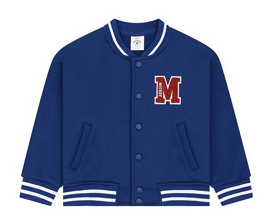 GIORDANO Boy's Relax French Rib Jacket (Disney) Navy peony blue