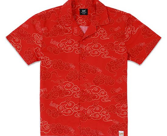 LEE KIDS Boy's Shirt Short Sleeve Chinese New Year 2025 Collection Regular Fit Red