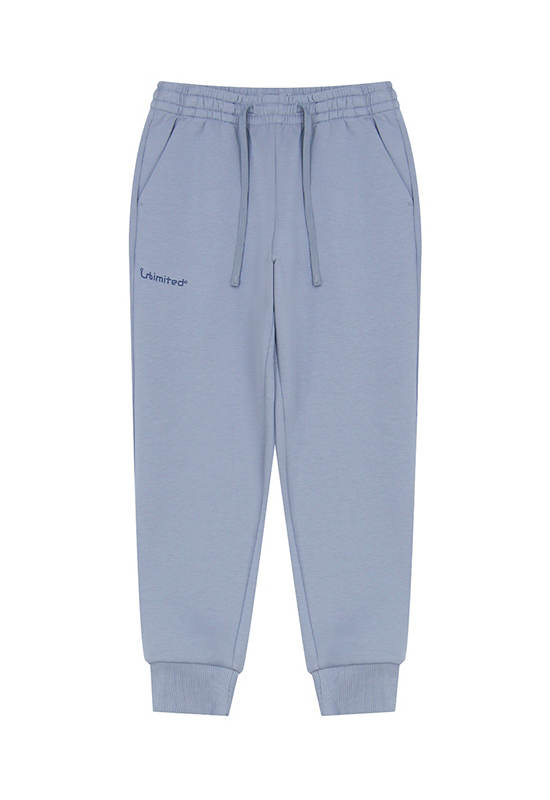 GIORDANO Boy's Regular Soft Interlock Jogger Pants Tradewinds Blue