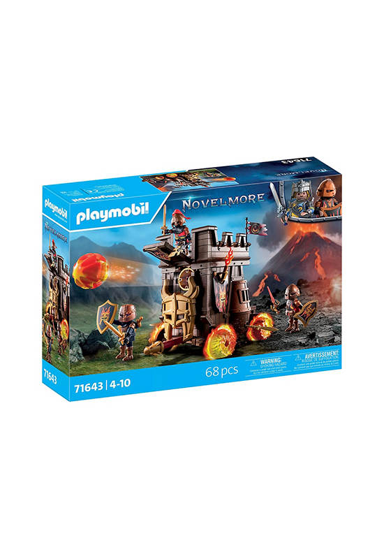 PLAYMOBIL NOVELMORE BATTLE WAGON WITH FIRE CANNON