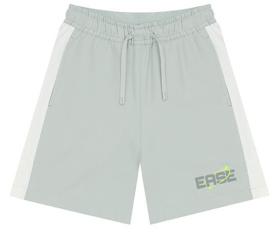 GIORDANO Boy's Drawstring Elastic Waist Shorts  Mineral Gray Green