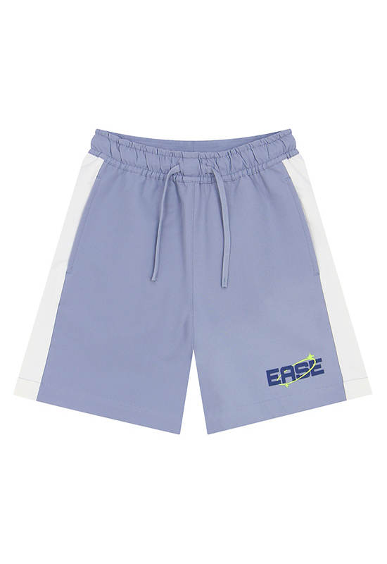 GIORDANO Boy's Drawstring Elastic Waist Shorts Tradewinds Blue