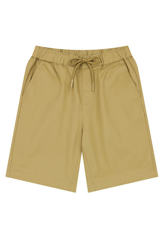 GIORDANO Boy's Cotton Twill Shorts Leaf Yellow
