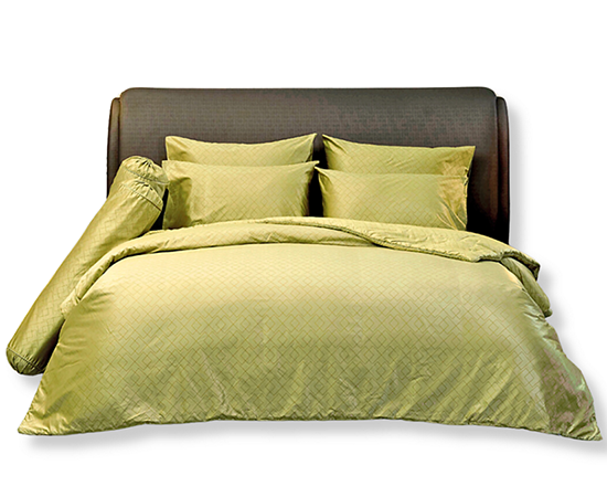 JESSICA BEDDING COMFORTER (King Size)  PLATINUM JACQUARD SILKSHINE 800 THREAD COUNTS QZ004 Lemon Yellow