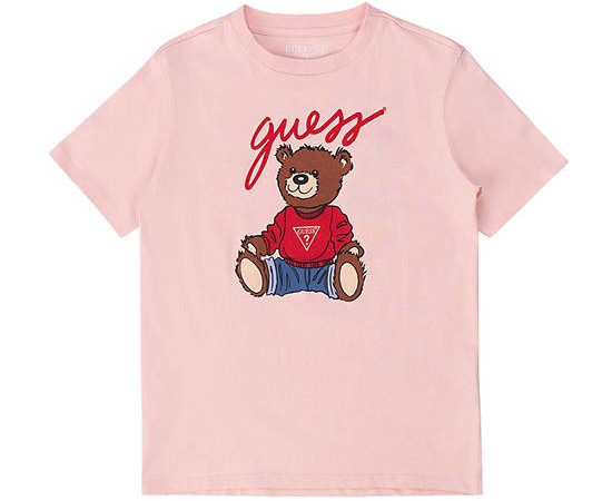 GUESS Kids Unisex T-Shirt with contrast print 7-14 yrs - Pink
