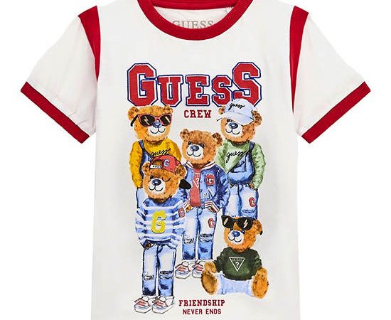 GUESS Kids Boys Printed T-shirt 3-6 yrs - White
