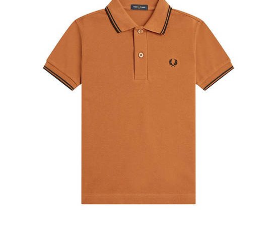 Fred Perry Kids THE TWIN TIPPED FP SHIRT Cinnamon