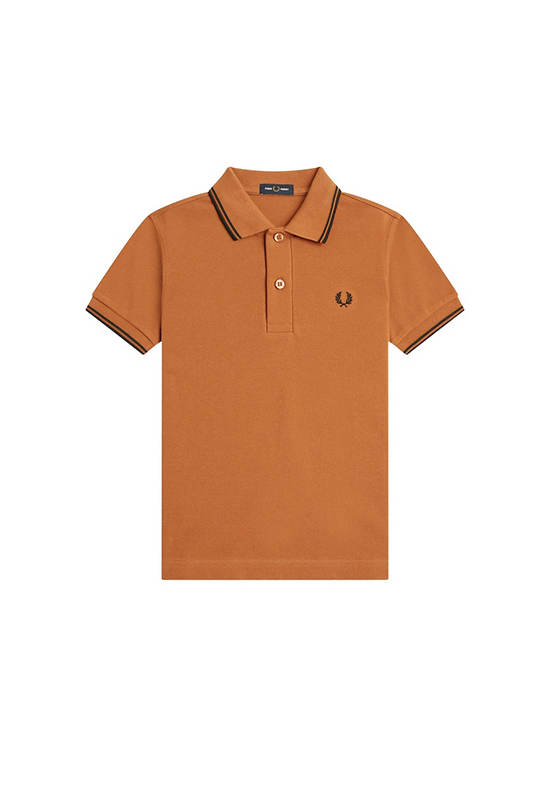 Fred Perry Kids THE TWIN TIPPED FP SHIRT Cinnamon
