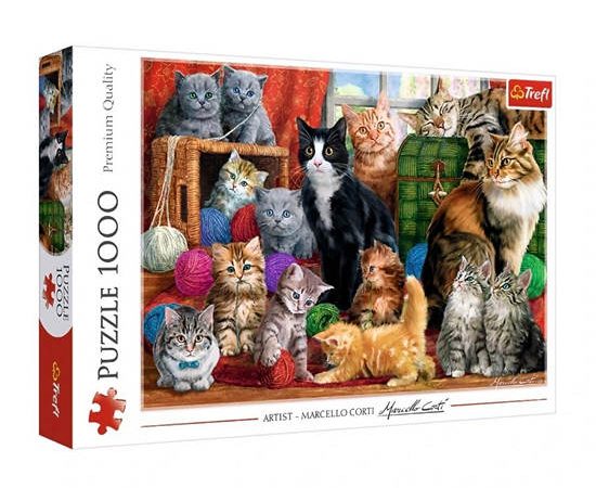 Trefl Jigsaw Puzzle 1000 pcs - Feline meeting
