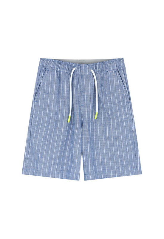 GIORDANO Boy's Comfort Lightweight Shorts (Blue Classics) Blue x White