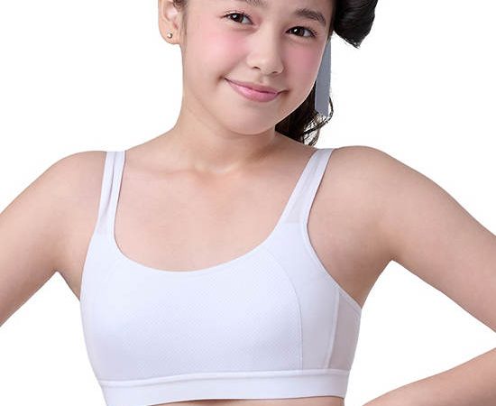WACOAL Kids Bra Bloom Step 3 Design sport look White